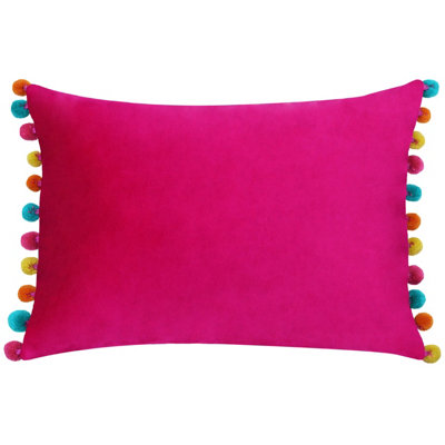 Paoletti Fiesta Velvet Feather Rich Cushion from B&Q
