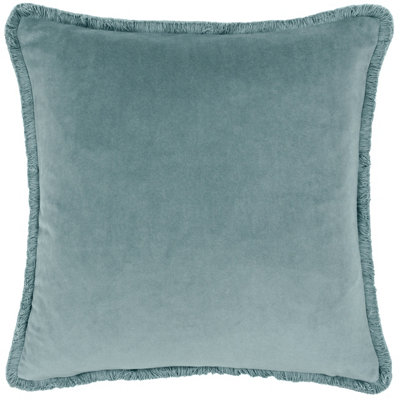 Paoletti Freya Velvet Feather Rich Cushion from B&Q
