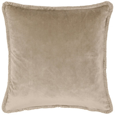 Paoletti Freya Velvet Feather Rich Cushion from B&Q