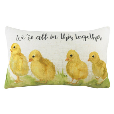 B&Q -  In This Together Jacquard Feather Rich Cushion