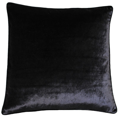 Paoletti Luxe Velvet Piped Feather Rich Cushion from B&Q