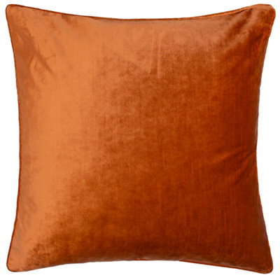 Paoletti Luxe Velvet Piped Feather Rich Cushion from B&Q