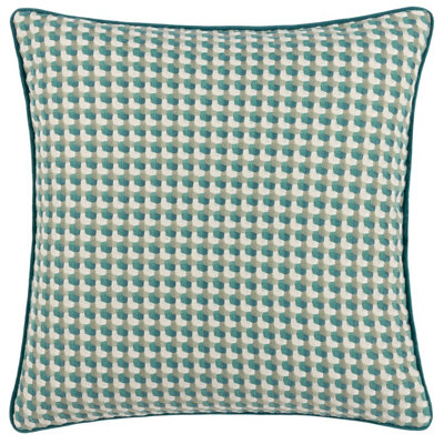 Furn. Marttel Geometric Jacquard Feather Rich Cushion from B&Q