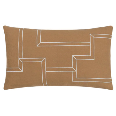 HÖEM Hoem Marzena Geometric Feather Rich Cushion from B&Q