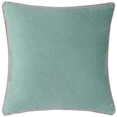 Paoletti Meridian Velvet Feather Rich Cushion from B&Q