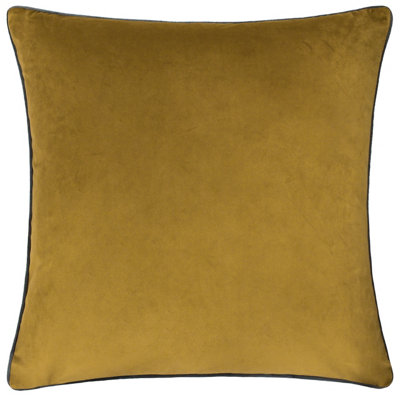 Paoletti Meridian Velvet Feather Rich Cushion from B&Q