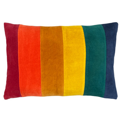 Little Furn. Rainbow Kids Feather Rich Cushion from B&Q