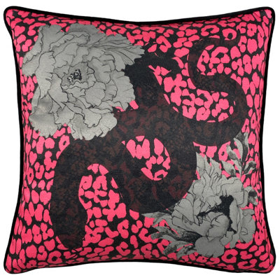 B&Q - Furn. Serpentine Animal Print Feather Rich Cushion