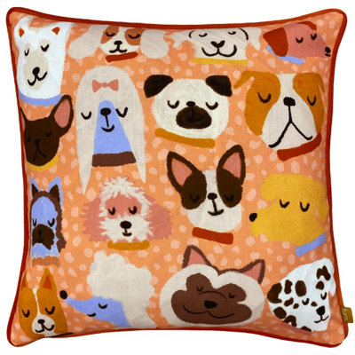 Furn. Woofers Dog Feather Rich Cushion from B&Q