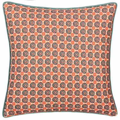 Wylder Onika Geometric Feather Filled Cushion from B&Q