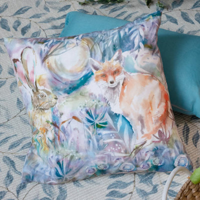 Voyage Maison Voyage Fox And Hare Outdoor Polyester Filled CushionTrue Blue43 X 43Cm from B&Q