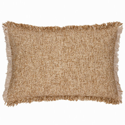 Yard Doze Reversible Fringed Polyester Filled Cushion from B&Q