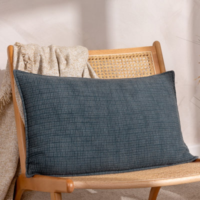 Yard Ribble Stone Wash Cushion Cover from B&Q