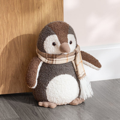 Paoletti Boucle Penguin Novelty Doorstop from B&Q