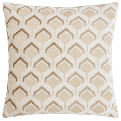 Paoletti Ledbury Velvet Jacquard Polyester Filled Cushion from B&Q