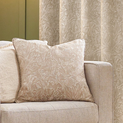 Wylder Grantley Jacquard Piped Polyester Filled Cushion from B&Q