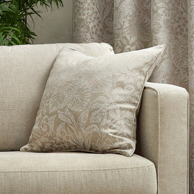 Wylder Nature Bali Botanical Jacquard Feather Filled Cushion from B&Q