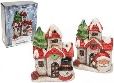 B&Q -  20Cm Light Up Christmas House For Christmas Decoration