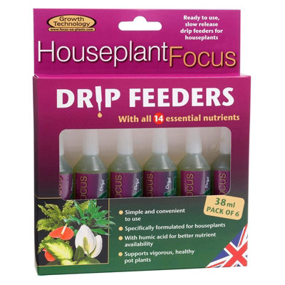 Growth Technology Houseplant Focus Drip Feeders 6 Pack from B&Q