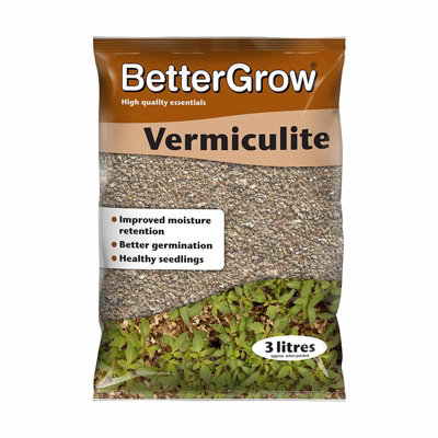 Growth Technology Growth Techonlogy Bettergrow Vermiculite 3L For Seeds Moisture Plant Growth from B&Q