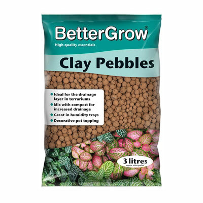 B&Q -  Bettergrow Clay Pebbles 8 16mm For Drainage Pots