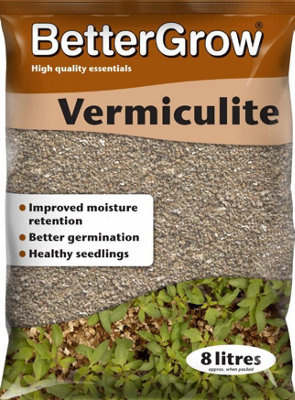 Growth Technology Growth Techonlogy Bettergrow Vermiculite 8L For Seeds Moisture Plant Growth from B&Q