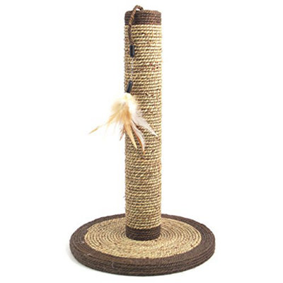 Rosewood Natural Scratchers Seagrass Feather Post from B&Q