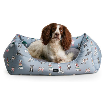 Joules Rainbow Dogs Box Bed Large 80Cm X 62Cm X 27Cm from B&Q