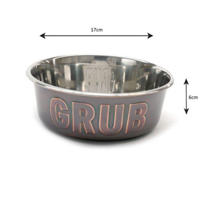 Rosewood Stainless Steel Grub Dog Bowl from B&Q