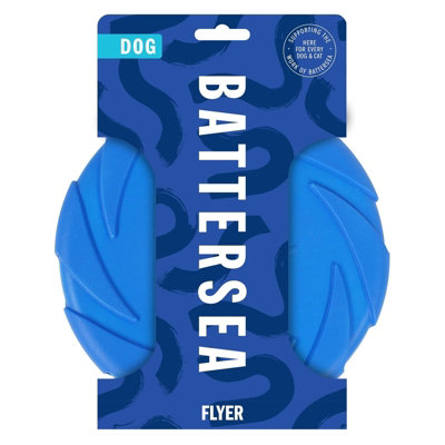 Battersea Blue Foam Flyer Dog Frisbee from B&Q