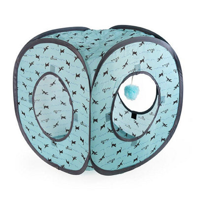 Battersea Pop Up Cat Tent & Tunnel from B&Q