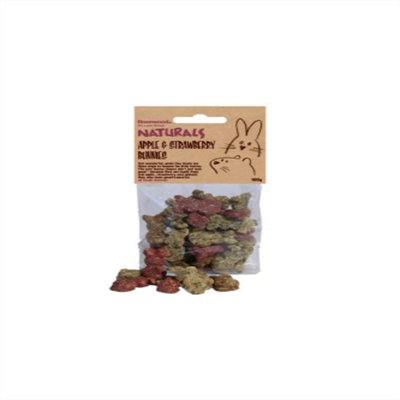 Rosewood Naturals Treats Apple & Strawberry Bunnies 100G (Pack Of 9) from B&Q