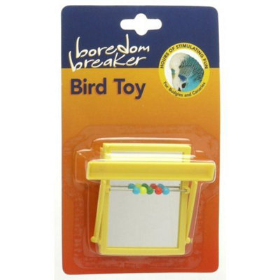 Rosewood Boredom Breaker Budgie & Canary Perch Mirror W/beadsPack Of 6 from B&Q