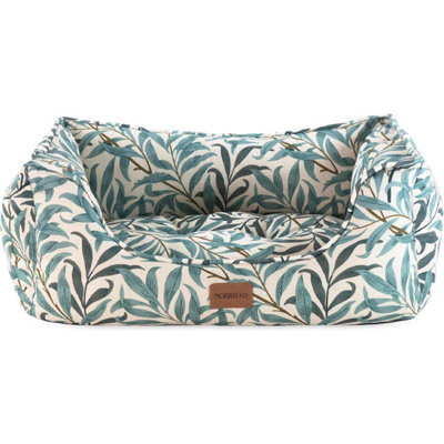 Rosewood Morris & Co Willow Boughs Print Square Box Dog & Cat Bed from B&Q