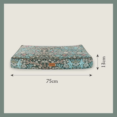 Morris & Co Blackthorn Print Dog Mattress Bed from B&Q