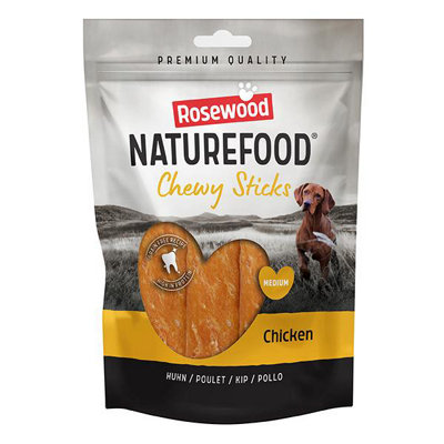 Rosewood Chewy Sticks Chicken Medium 4 Pieces 100G from B&Q