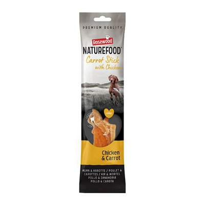 Rosewood Giant Chicken Wrapped Carrot Stick Dog Treat 70G from B&Q
