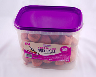 Suet To Go Super Premium Berry Flavour Suet Balls (50 X 85G) from B&Q