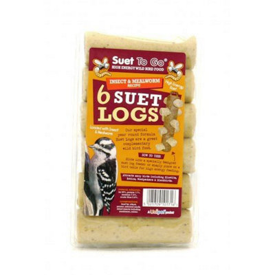 Suet To Go Insect Suet Logs 6Pk (Pack Of 6) from B&Q