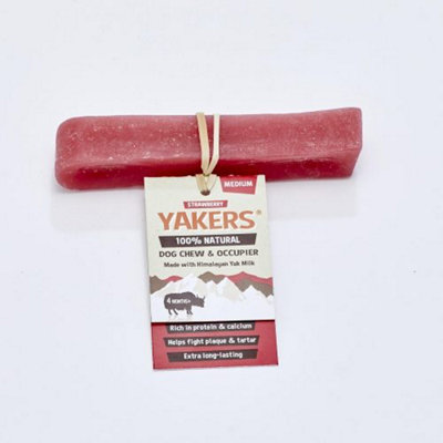 Yakers Dog Chew Strawberry Medium (Pack Of 20) from B&Q