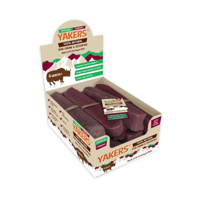 Yakers Natural Chews For DogsCranberryXl Pack Of 10Natural Dog Treats & Occupier ChewsDry Himalayan Chew BarDurable from B&Q