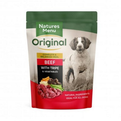 Natures Menu Dog Adult Pouch Original Beef & Tripe 300G X 8 from B&Q