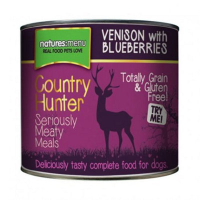 Country Hunter Meals Dog Can Venison & Blueberries 600G X 6 from B&Q