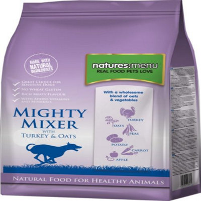 Natures Menu Mighty Mixer With Turkey And Oats 2Kg from B&Q