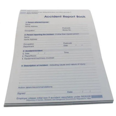 B&Q -  Accident Report Book
