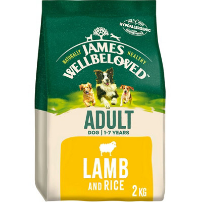 James Wellbeloved Adult Dog Food Maintenance Lamb & Rice Kibble 2Kg from B&Q
