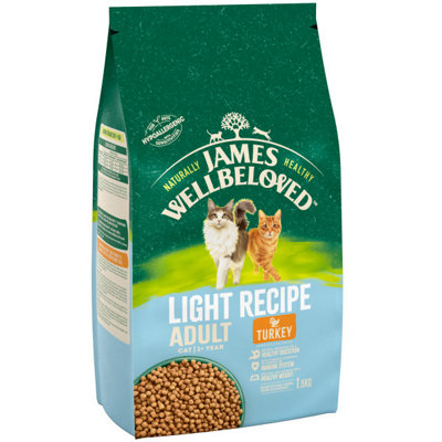 James Wellbeloved Turkey & Rice Cat Light Food 1.5Kg from B&Q