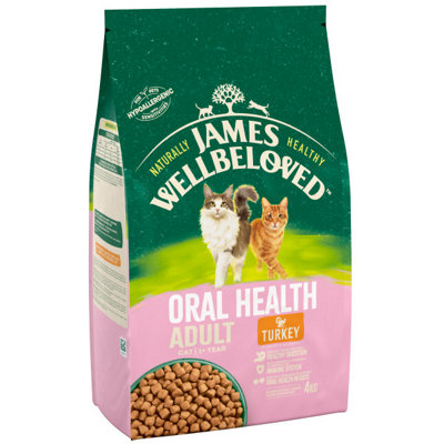 James Wellbeloved Adult Oralcare Turkey & Rice Cat Food 4Kg