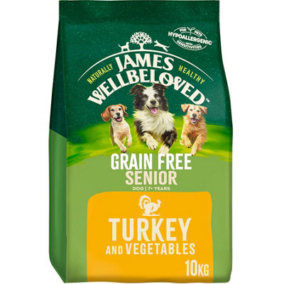 James Wellbeloved Adult Dog Senior Grain Free Turkey Kibble Dog Food 10Kg from B&Q