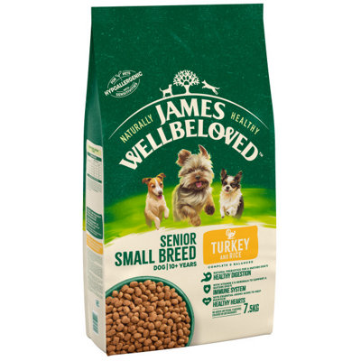 James Wellbeloved Turkey & Rice Senior Small Breed Dog Food from B&Q